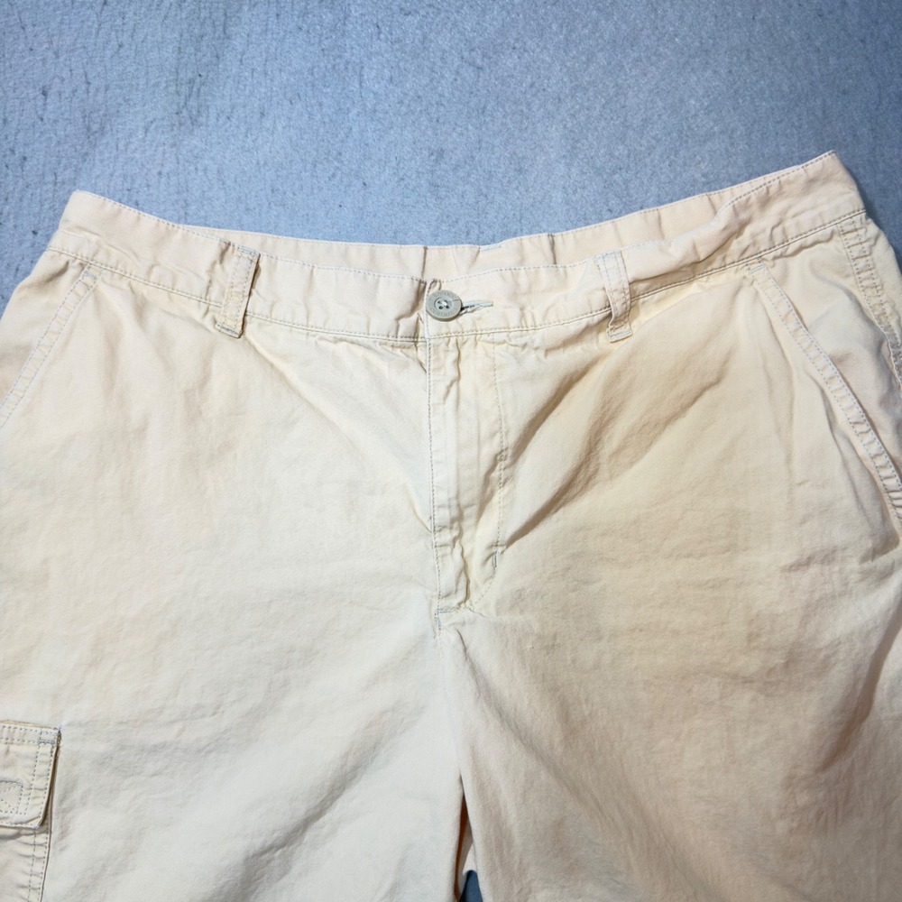 Columbia Cargo Shorts Mens 36 Tan Good XM4441-160‎ Cotton Hiking Utility